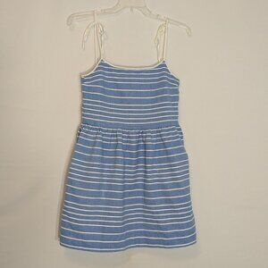 GAP Blue w White Stripes Spaghetti Strap Y2K Mini Sundress; Size 4